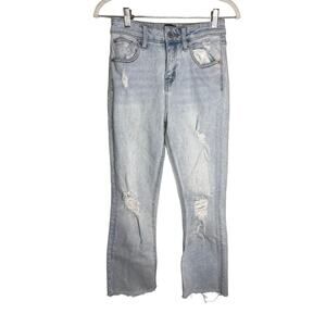 BDG Jeans Women's 26 Kick Flare High Rise Cropped Light Wash